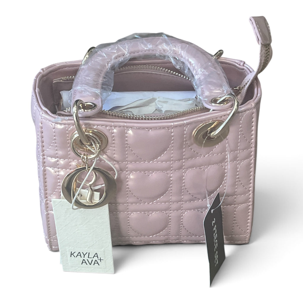 KAYLA AVA+ Quilted Heart Design Small Handbag