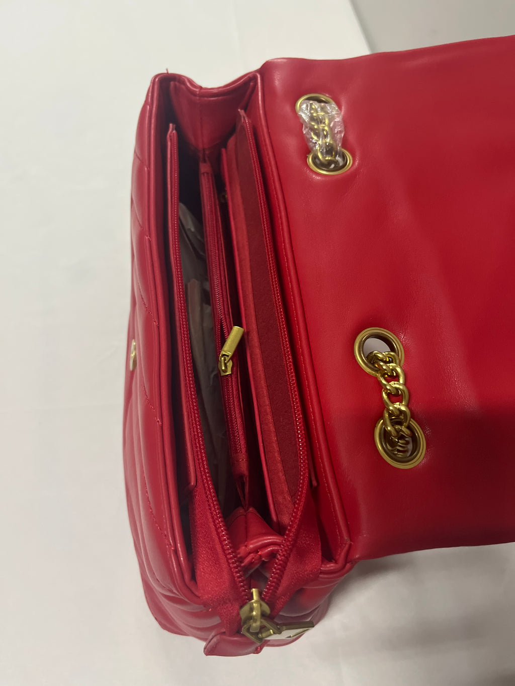 Red, blue, beige, or pink purse