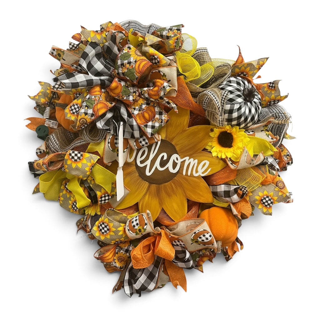 Autumn welcome wreath