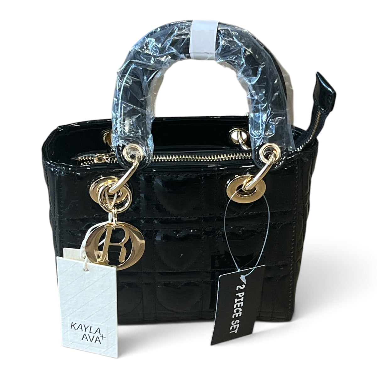 KAYLA AVA+ Quilted Heart Design Small Handbag