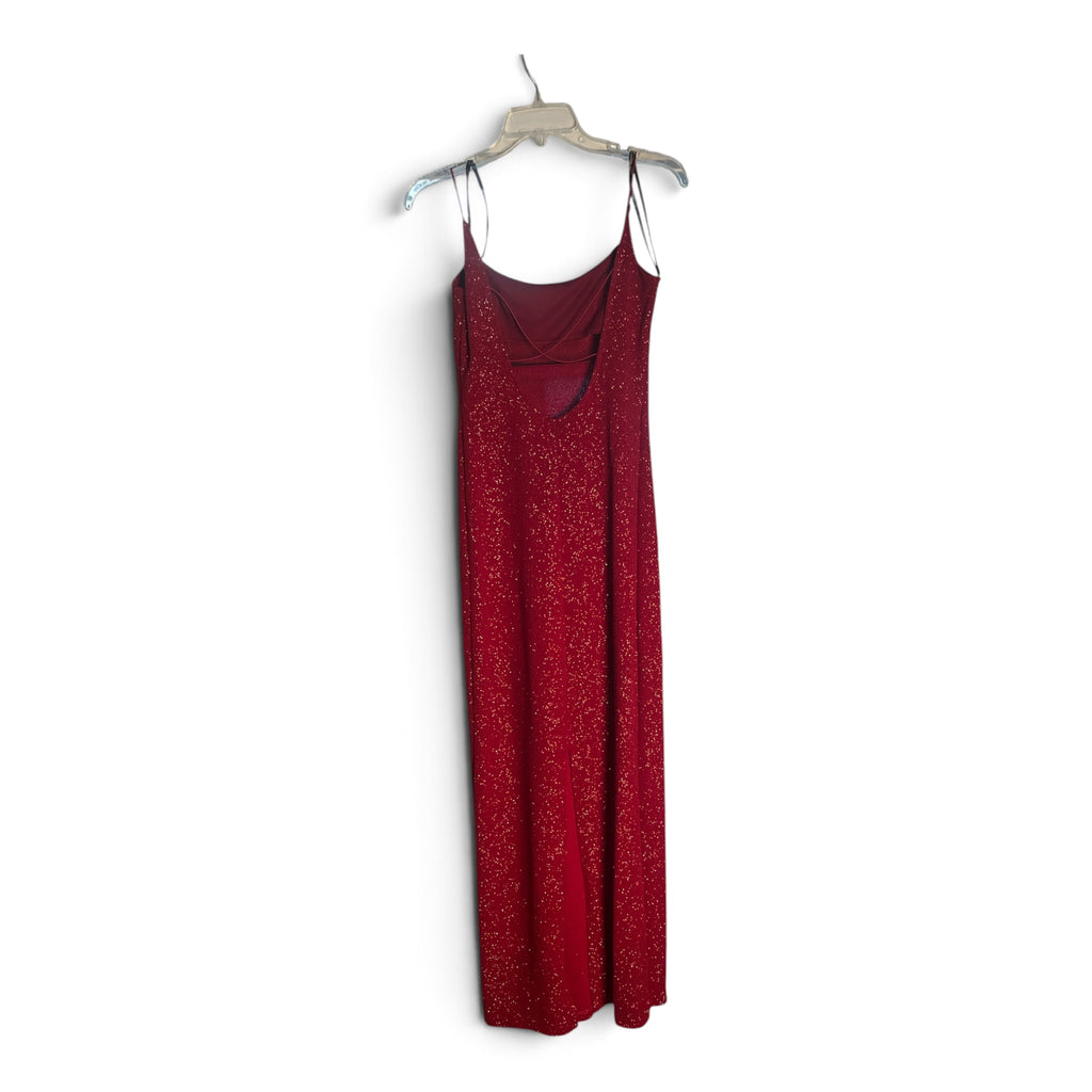 Sleeveless Spaghetti Strap Evening Maxi Dress